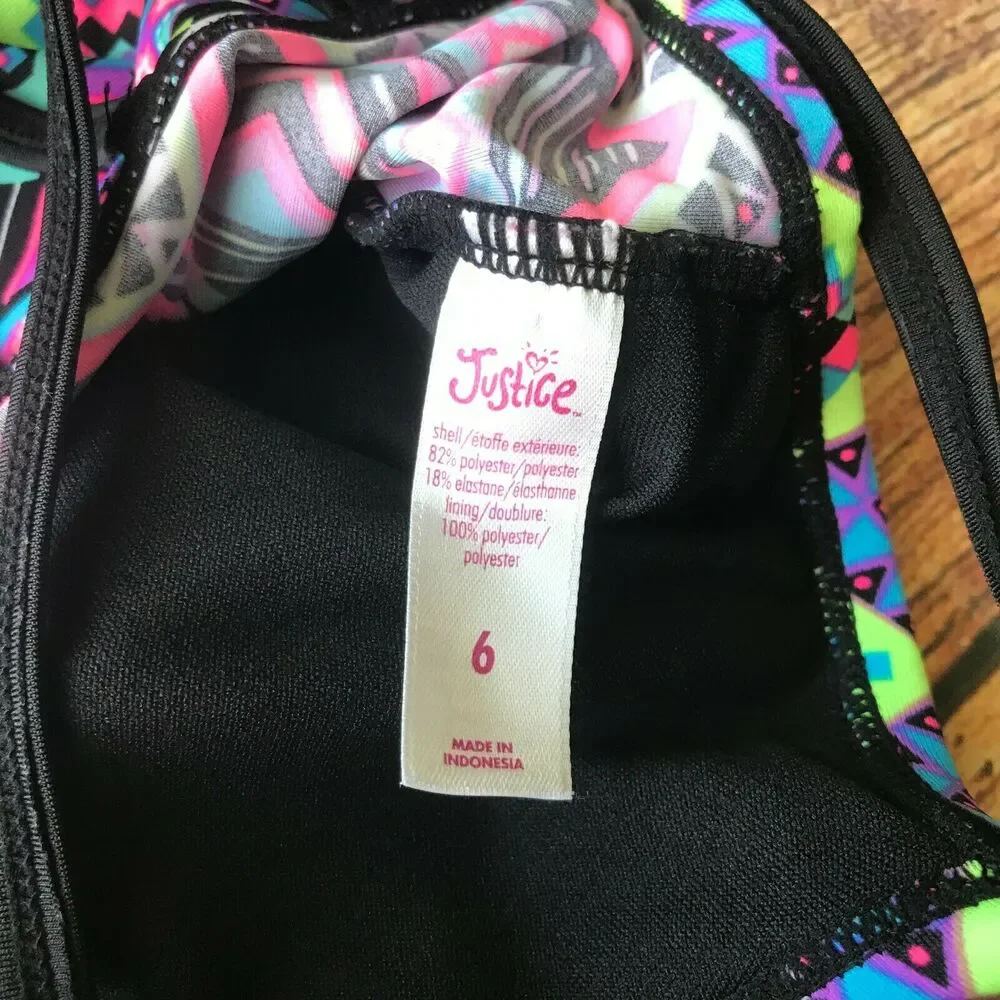 Justice girl’s neon